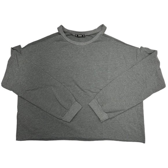 SHEIN Tops - Shein Cold Shoulder Long Sleeve Crop Shirt (2X)